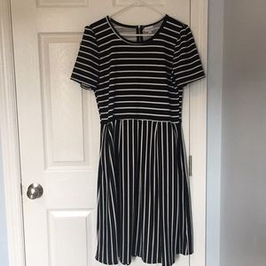 Lularoe Striped Amelia Dress